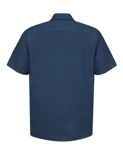 Industrial Short Sleeve Work Shirt - Navy