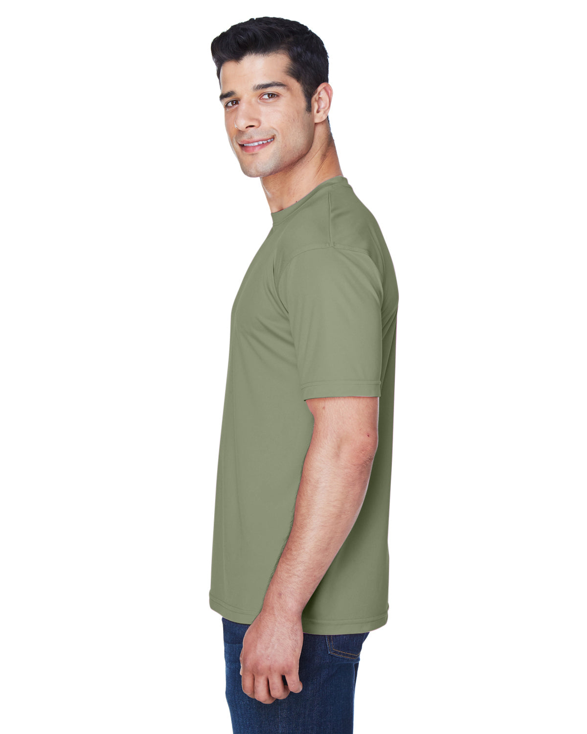 Men's Cool & Dry Sport Performance Interlock T-Shirt - Military Green