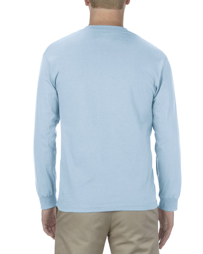 Unisex Heavyweight Cotton Long-Sleeve T-shirt - Powder Blue