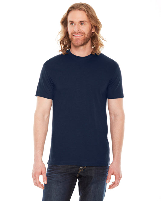 Unisex Poly-Cotton USA Made Crewneck T-Shirt - Navy