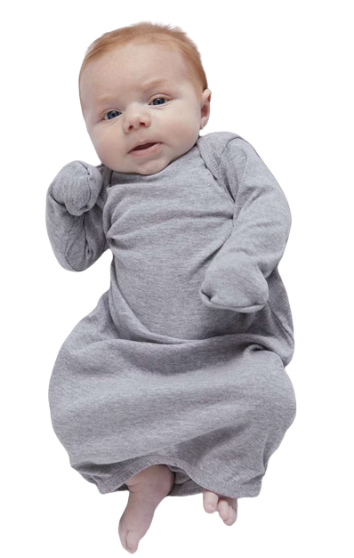 Infant Baby Rib Layette - Heather