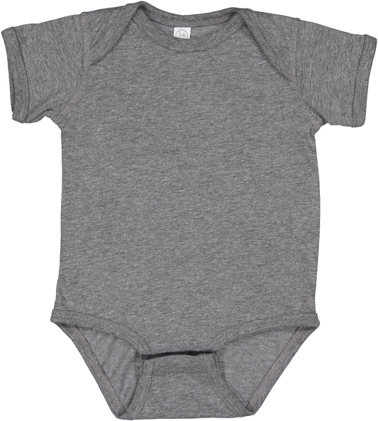 Infant Fine Jersey Bodysuit - Granite Heather