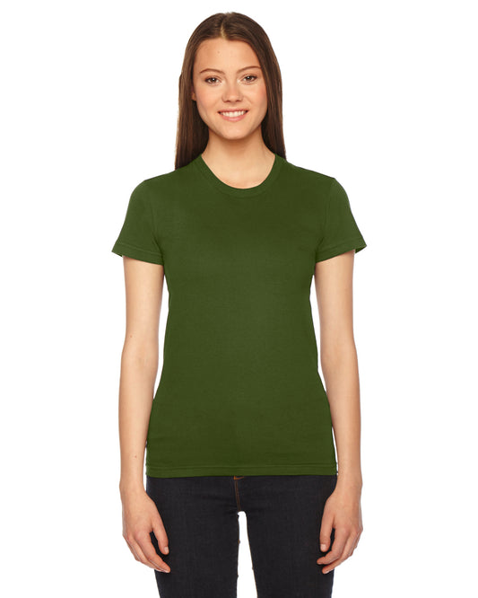 Women's Fine Jersey Short-Sleeve T-Shirt - Olive