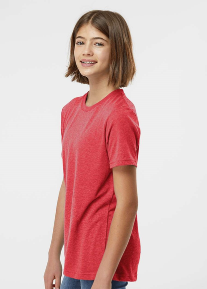 Youth Poly-Rich Tee - Heather Red