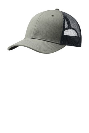 Snapback Trucker Cap - Heather Gray / Ri Navy