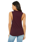 Women's Flowy Scoop Muscle Tank - Maroon