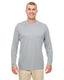 UltraClub 8622 - Men's Cool & Dry Performance Long-Sleeve Top - Gray