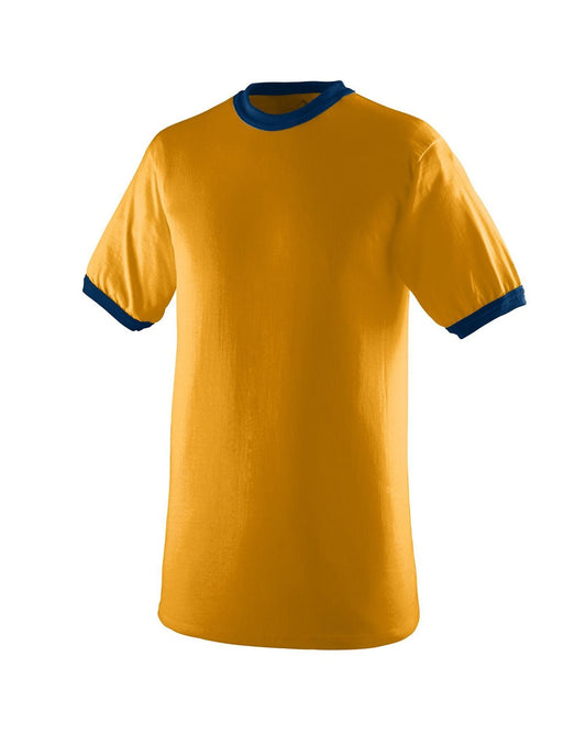 50/50 Ringer T-Shirt - Gold / Navy