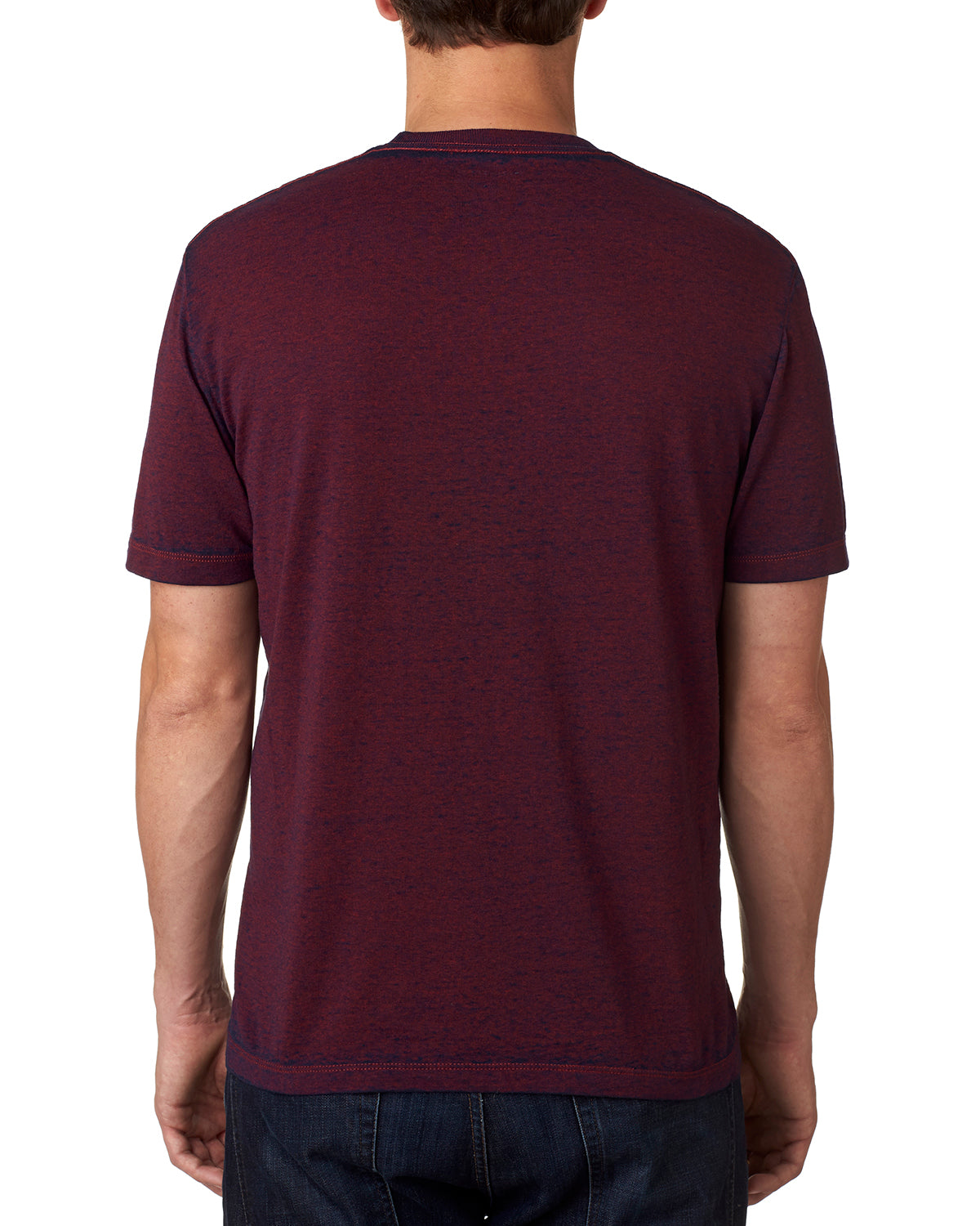 Unisex Acid Wash T-Shirt - Burgundy