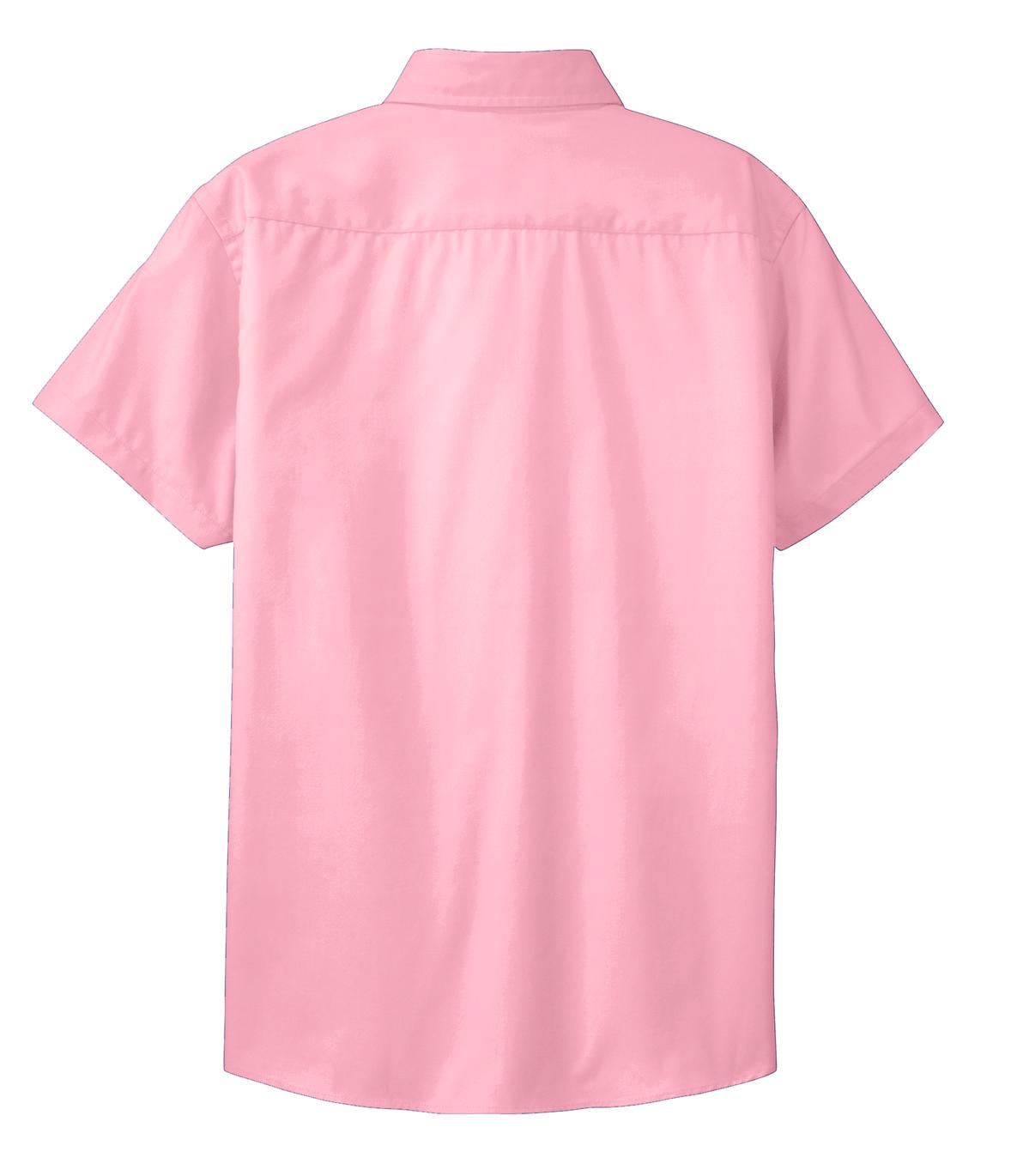 Women's Short Sleeve Easy Care Shirt - Light Pink