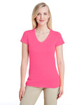 Women's Performance® Women's V-Neck Tech T-Shirt - Safety Pink