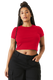Bella + Canvas 1010J2 - Women's Micro Ribbed Baby Tee - Solid Red Blend