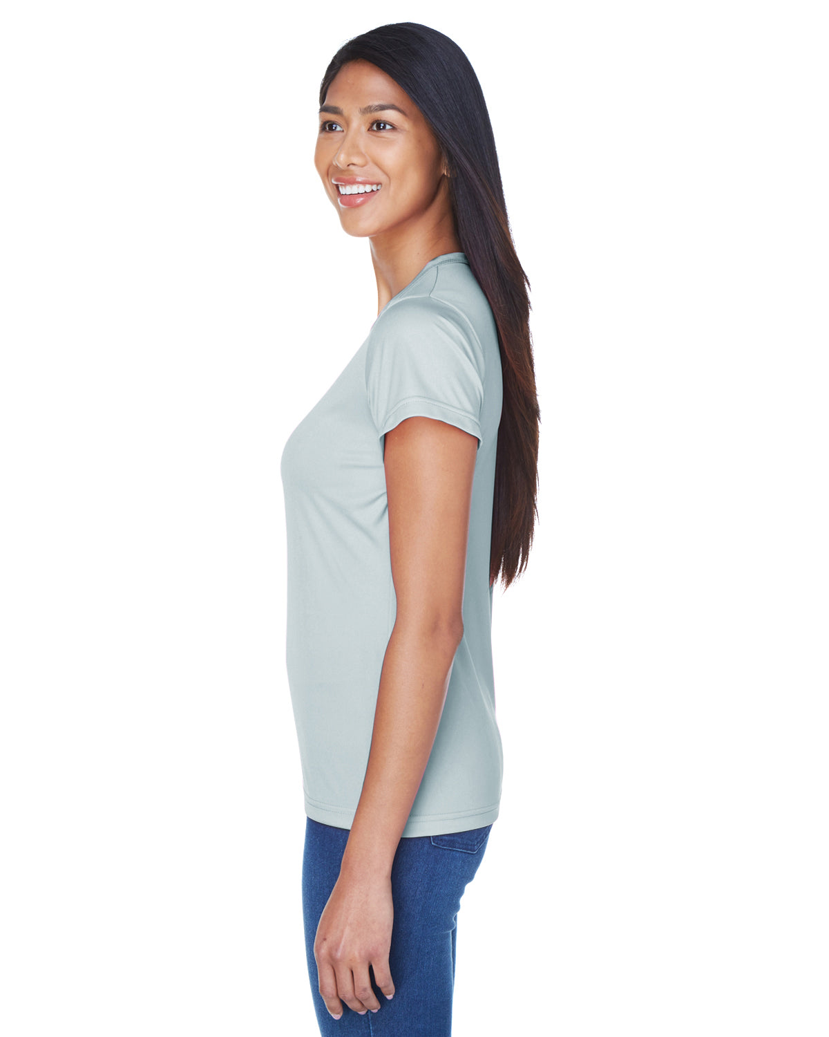 Women's Cool & Dry Sport Performance Interlock T-Shirt - Gray