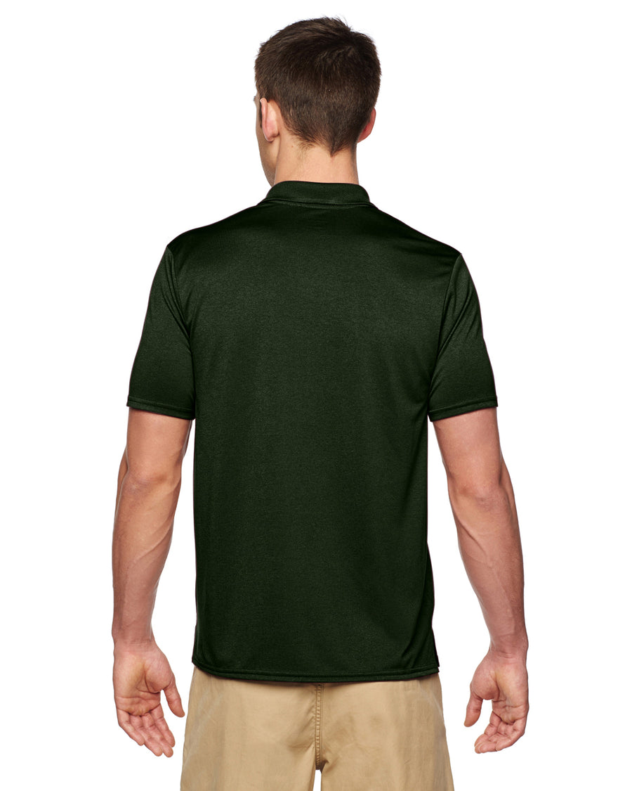 Unisex Performance® Jersey Polo - Marble Forest Green