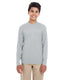 UltraClub 8622Y - Youth Cool & Dry Performance Long-Sleeve Top - Gray