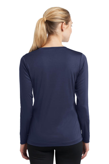 Women's Long Sleeve PosiCharge Competitor V-Neck Tee - True Navy