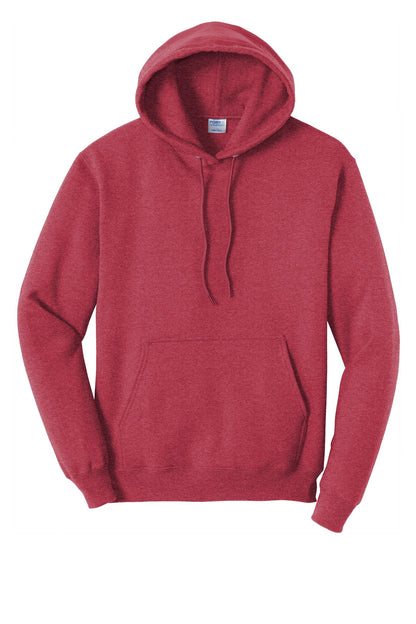 Unisex Core Fleece Pullover Hoodie - Heather Red