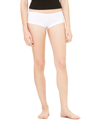 Women's Cotton/Spandex Shortie - White