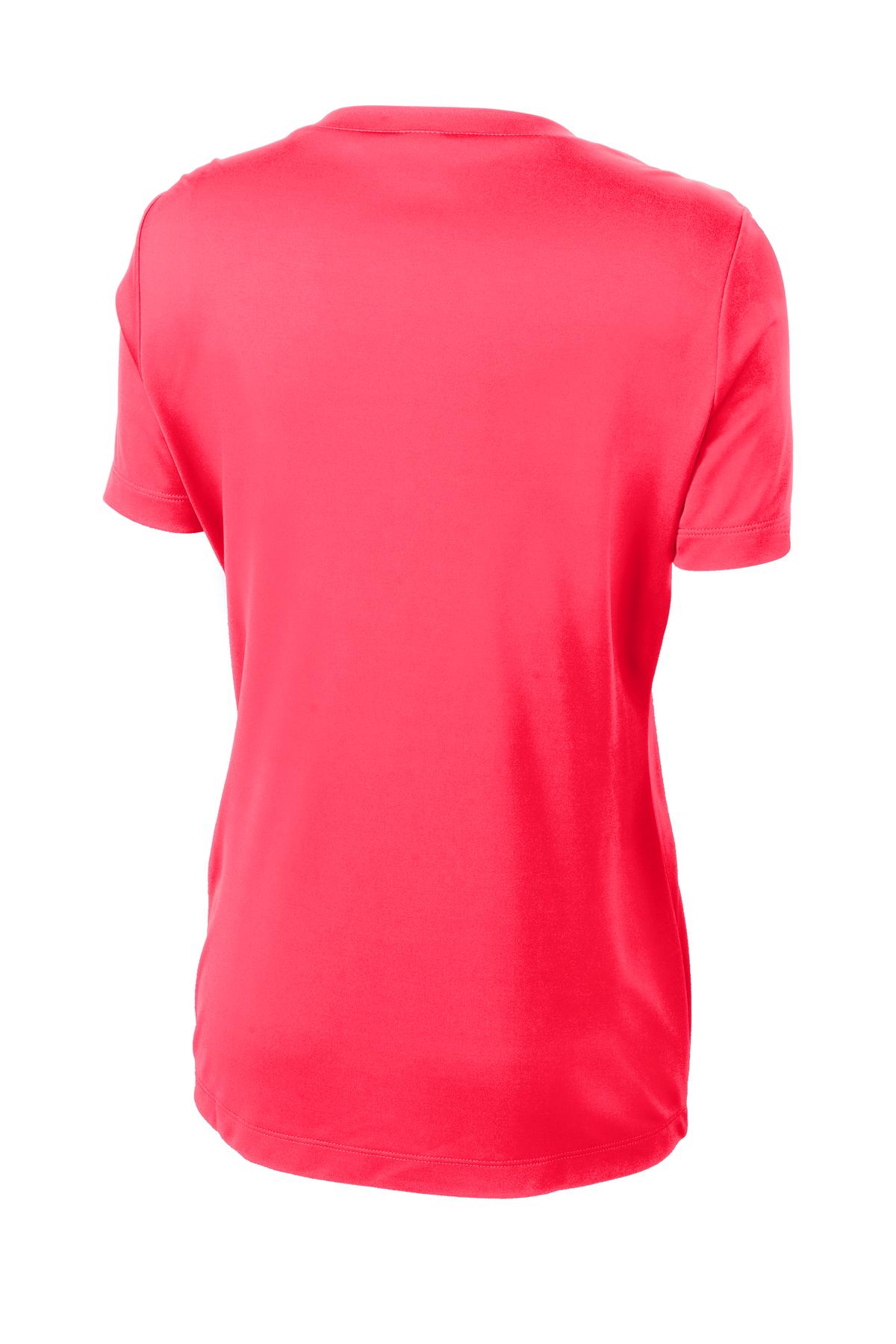 Women's PosiCharge Competitor V-Neck Tee - Hot Coral