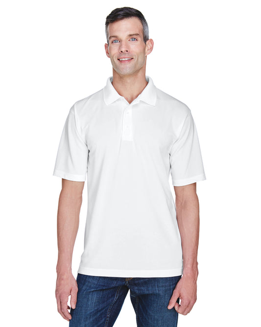 Men's Cool & Dry Stain-Release Performance Polo - White