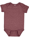Infant Harborside Melange Bodysuit - Burgundy Melange
