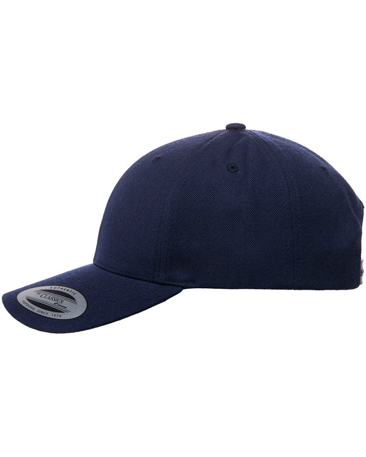 Premium Curved Visor Snapback - Navy