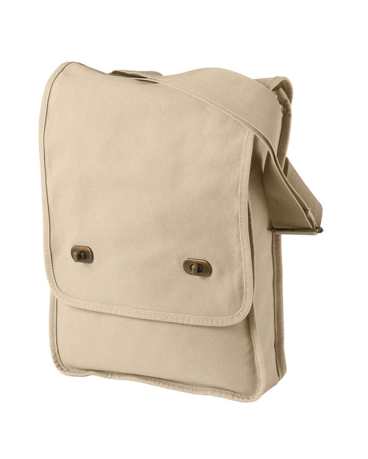 Pigment-Dyed Canvas Field Bag - Putty