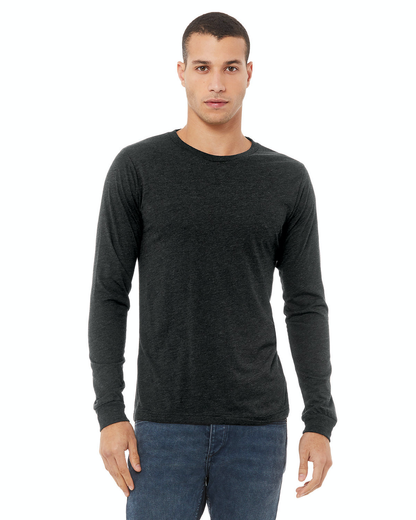 Unisex Jersey Long-Sleeve T-Shirt - Charcoal Black Triblend
