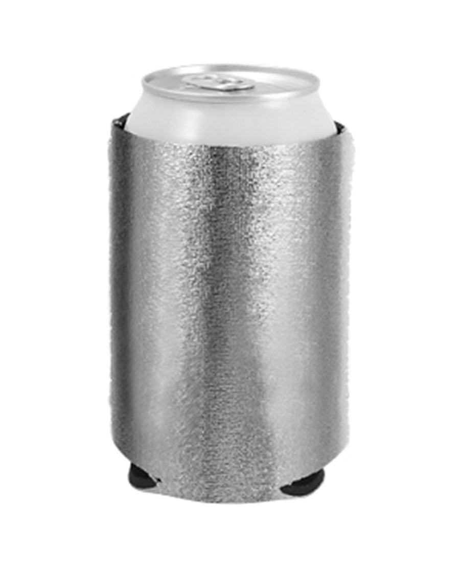 Neoprene Can Holder - Metallic Silver