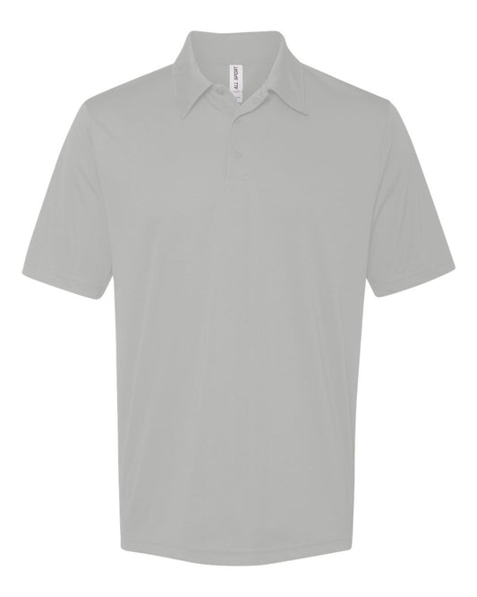 Performance 3 Button Sport Shirt - Sport Silver