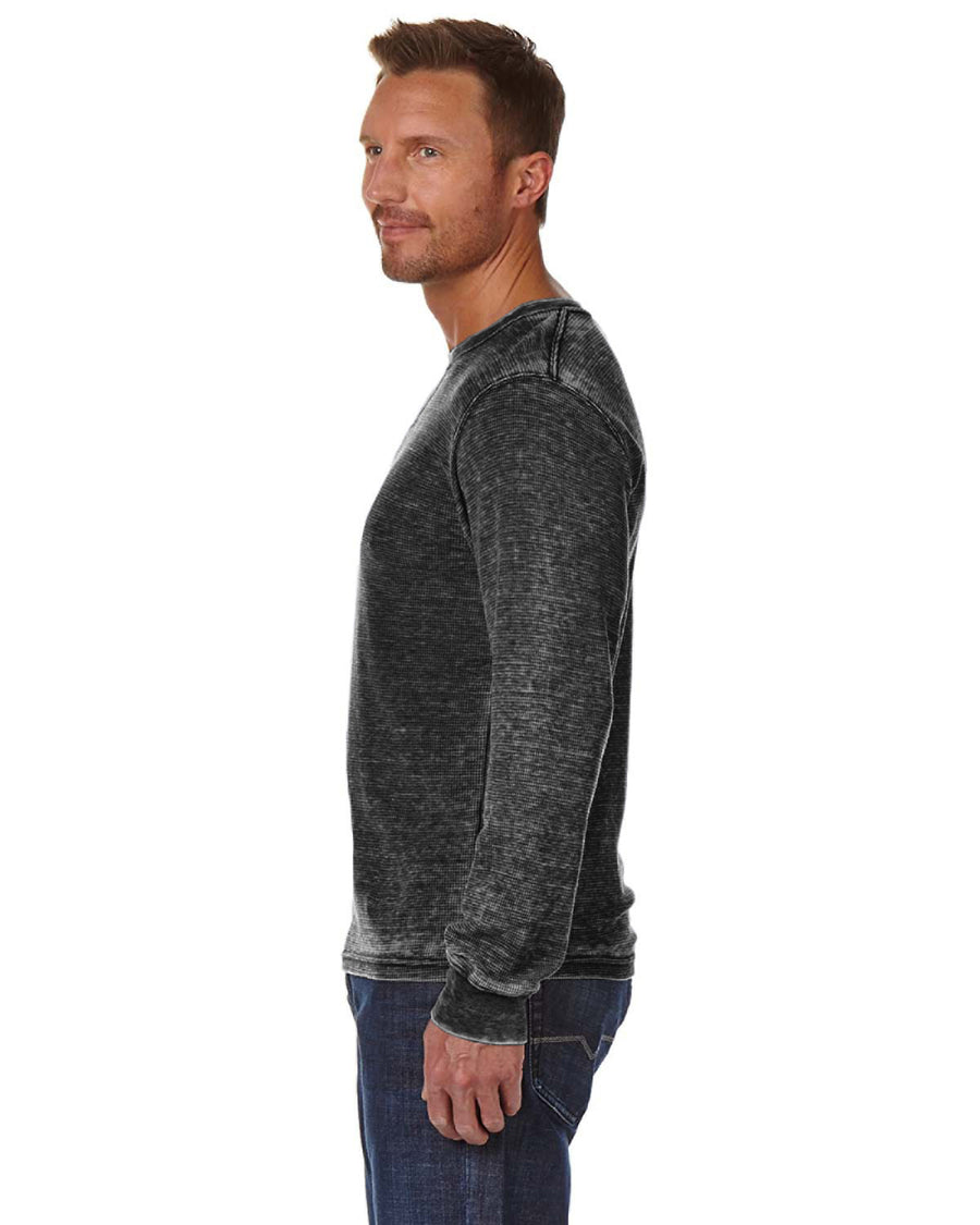 Men's Vintage Zen Thermal Long-Sleeve T-Shirt - Twisted Black