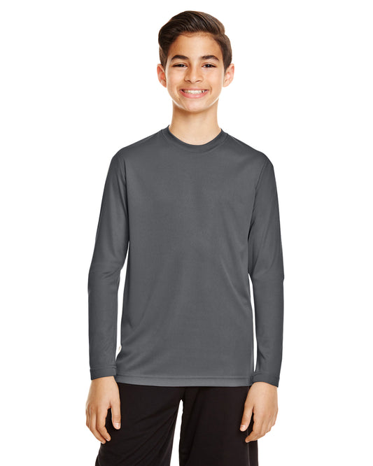Youth Zone Performance Long-Sleeve T-Shirt - Sport Graphite