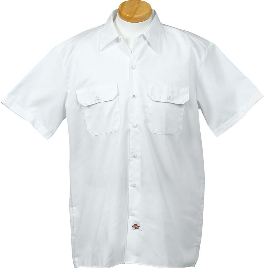 Unisex Short-Sleeve Work Shirt - White