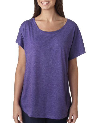Women's Triblend Dolman - Purple Rush