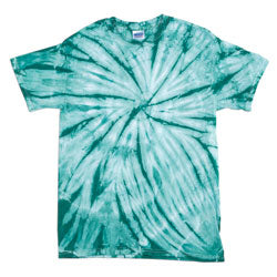 Youth Cyclone Vat-Dyed Pinwheel Short Sleeve T-Shirt - Teal