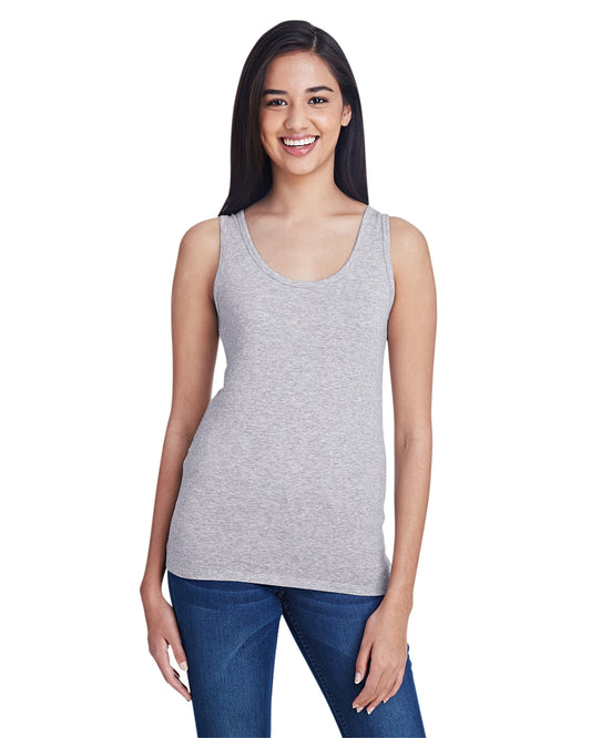 Women's Stretch Tank - Heather Gray