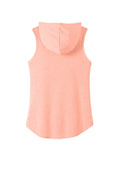 Women's Perfect Tri Sleeveless Hoodie - Heather Dusty Peach