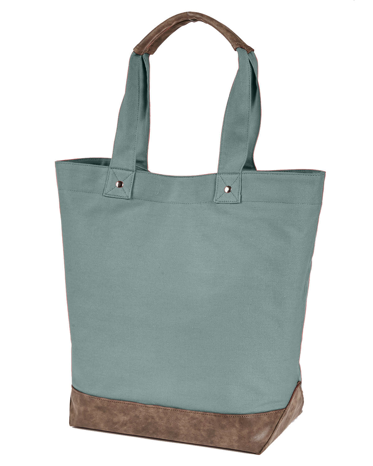 Canvas Resort Tote - Cypress / Brown