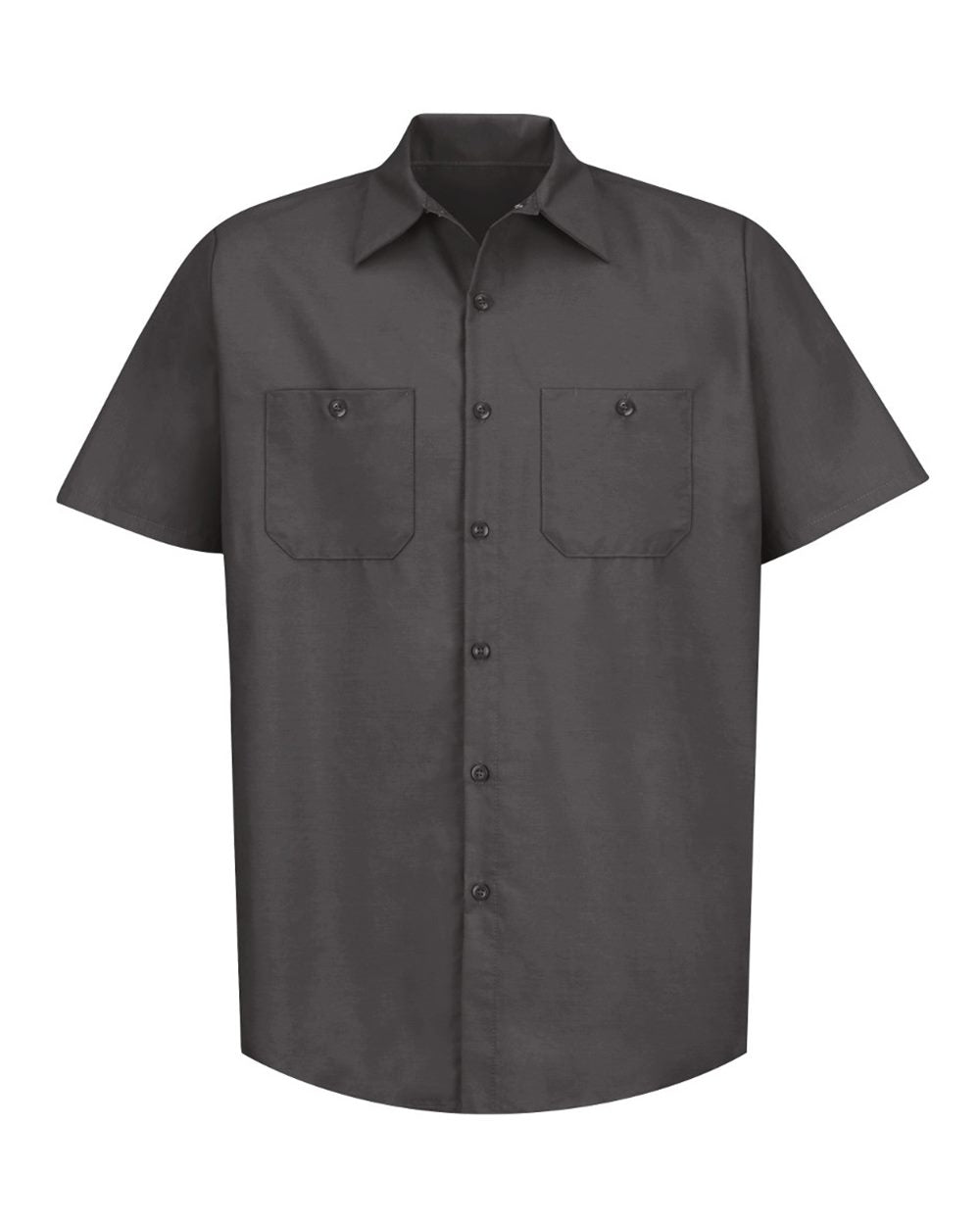 Industrial Short Sleeve Work Shirt - Charcoal