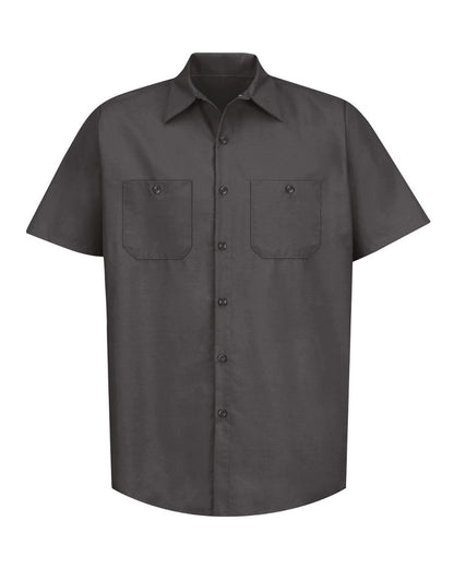Industrial Short Sleeve Work Shirt - Charcoal