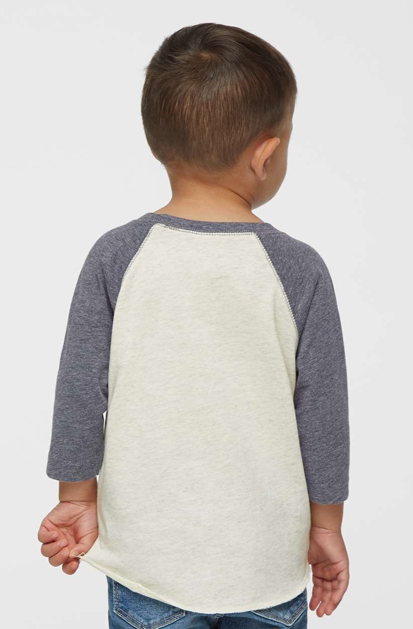 Toddler Baseball T-Shirt - Natural Heather / Gran Heather