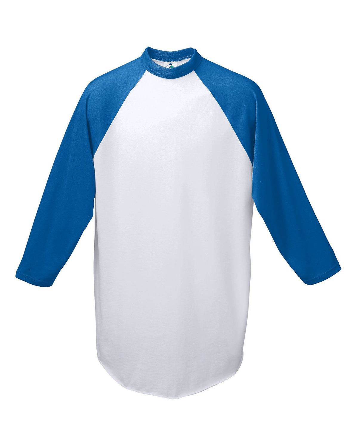 Youth Three-Quarter Sleeve Baseball Jersey - White / Royal