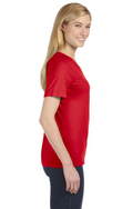 Missy Made in the USA Jersey Short-Sleeve V-Neck T-Shirt - Red
