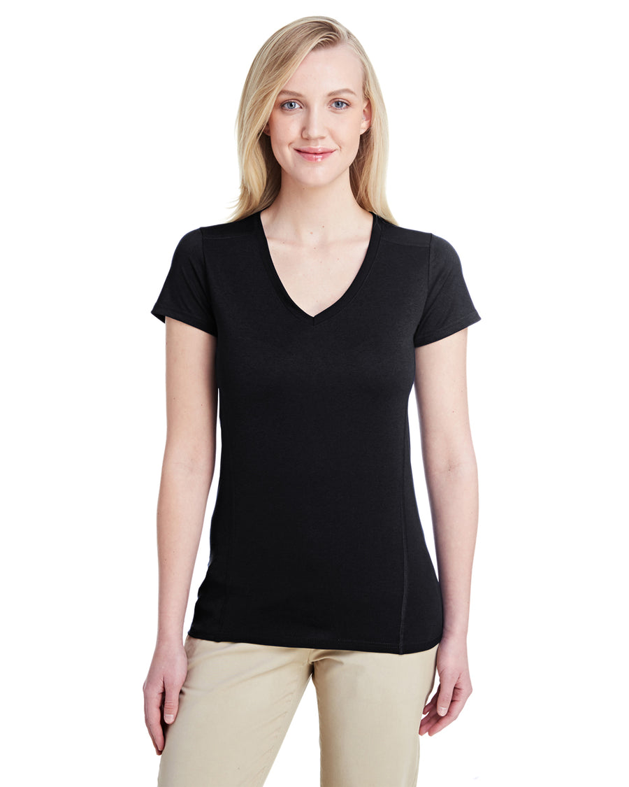 Women's Performance® Women's V-Neck Tech T-Shirt - Black