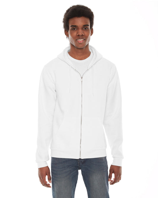 Unisex Flex Fleece Zip Hoodie - White