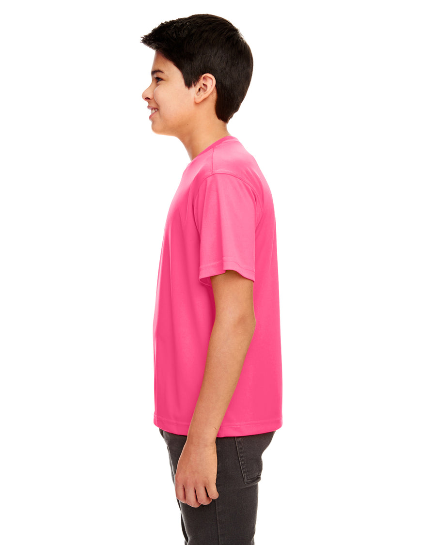 Youth Cool & Dry Sport Performance Interlock T-Shirt - Heliconia