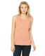 Bella + Canvas B8803 - Women's Flowy Scoop Muscle Tank - Peach Slub