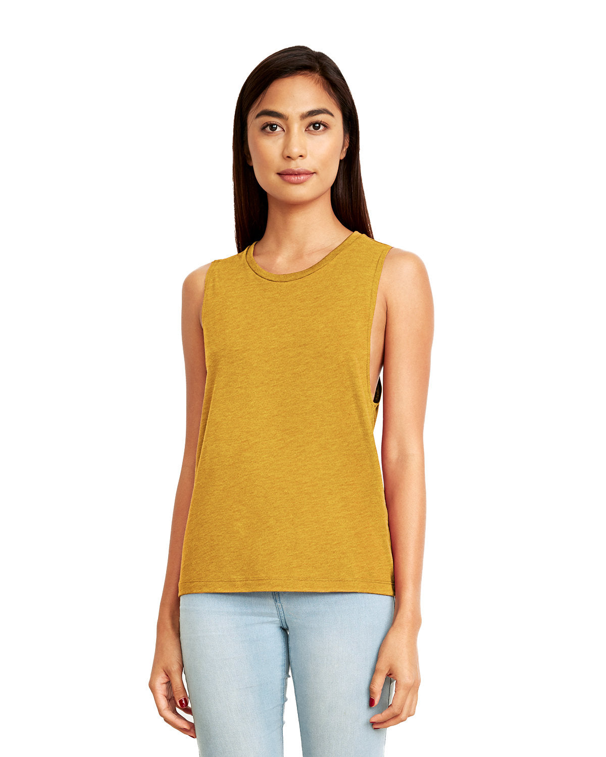 Women's Festival Muscle Tank - Antique Gold