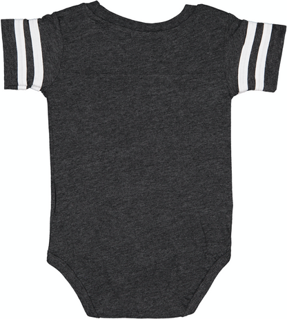 Infant Football Bodysuit - Vintage Smoke / Blend White