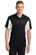 Sport-Tek ST655 - Men's Side Blocked Micropique Sport-Wick Polo - Black / White